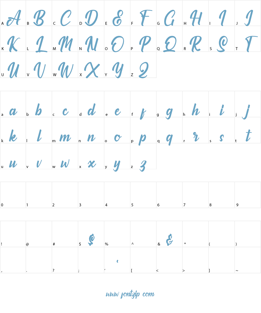 Claymale Quality Demo Font Character